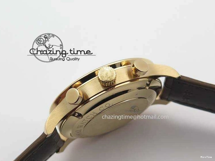 MIROTIME 0416 Portuguese Chrono RG IW371480 ZF 1:1 Best Edition White Dial On Brown Leather Strap A7750 V HighPerformance 7266